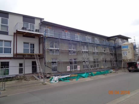 Mehrfamilienhaus mit zwölf Wohneinheiten im Standard KfW 40 Plus in Falkenberg bei Bremen, Aufnahme 2 von 3